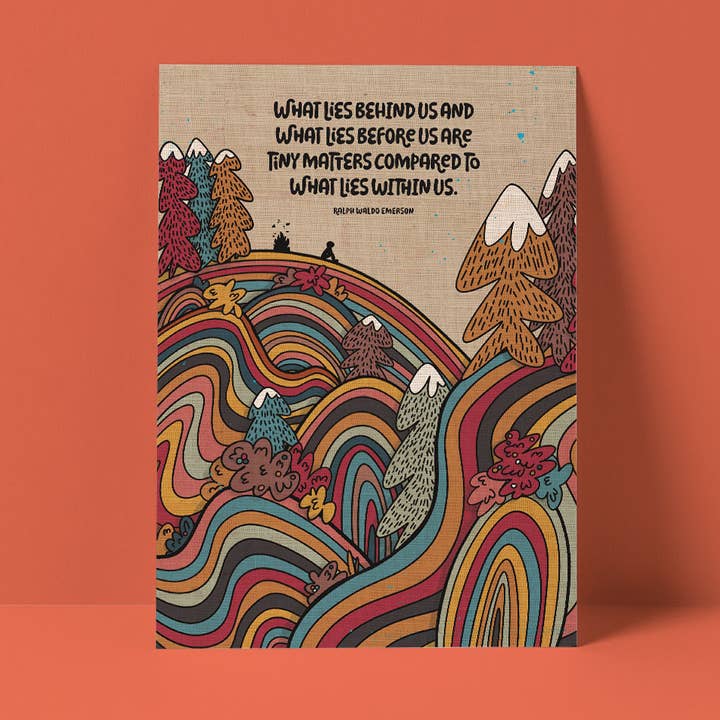 Ralph Waldo Emerson Graduation Card for wholesale by Pretty Good Cards