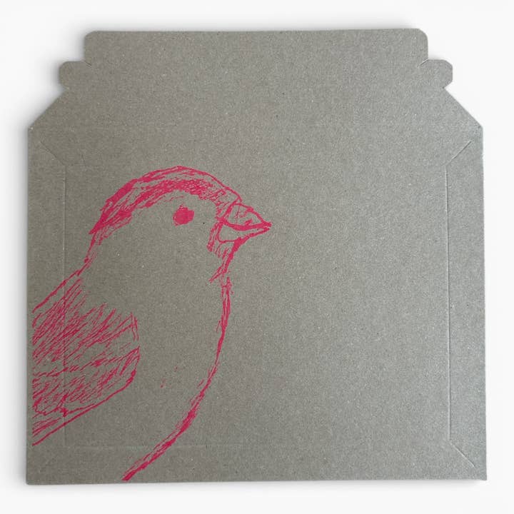 Pinker Spatz Versandtasche aus Pappkarton - DIN A5-23,5 x 18 cm für den Großhandel von ilovemixtapes