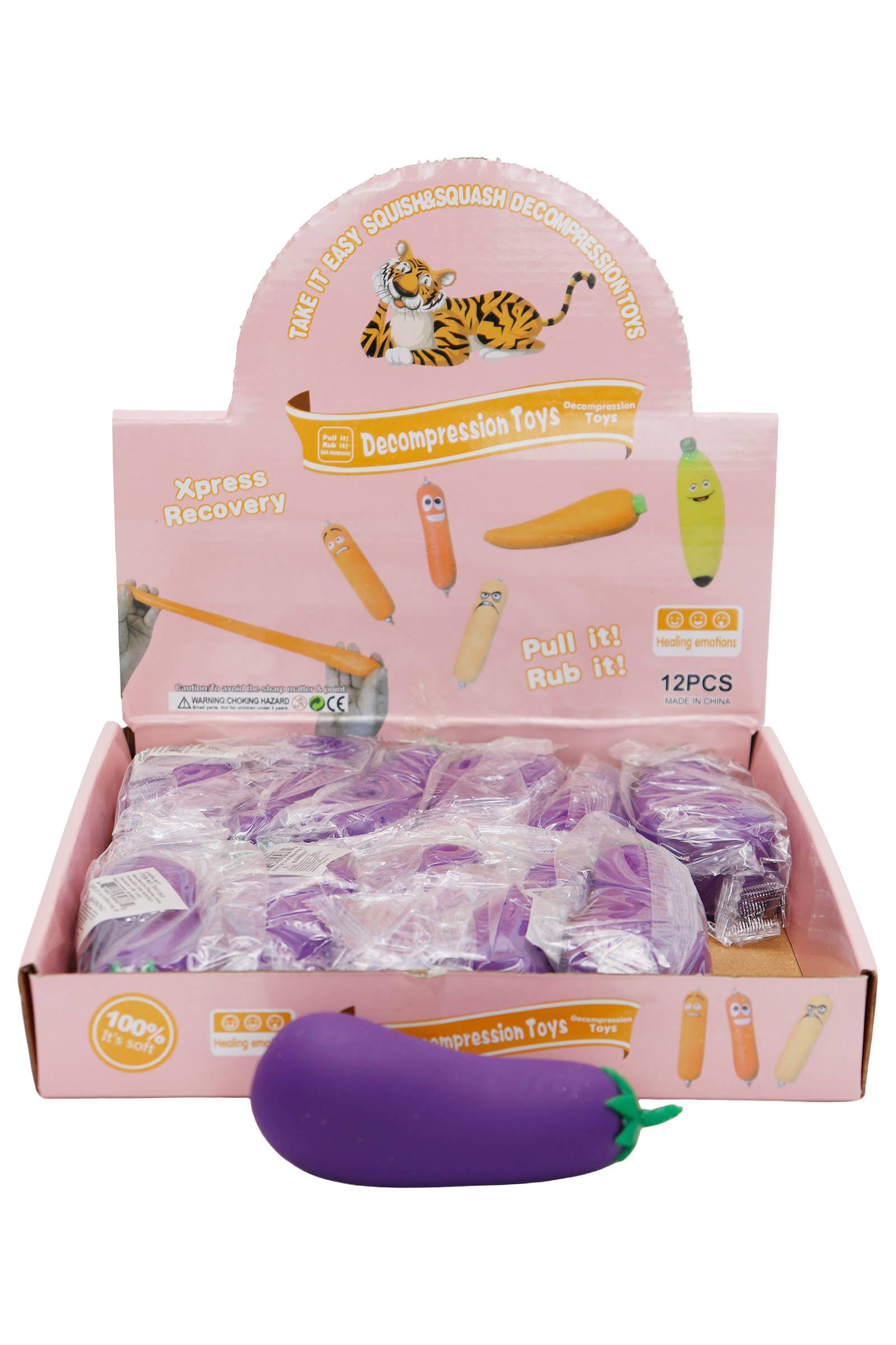 Como se muestra Berenjena Rellena de Arena Estirable Tirar Apretar de venta al por mayor en Faire1