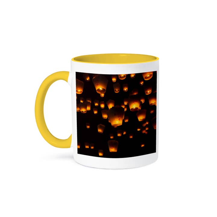 3dRose - Wholesale Coffee mug - 3dRose, Sky Lanterns during Chinese Lantern Festival at night, Shifen, Taiwan, Mug