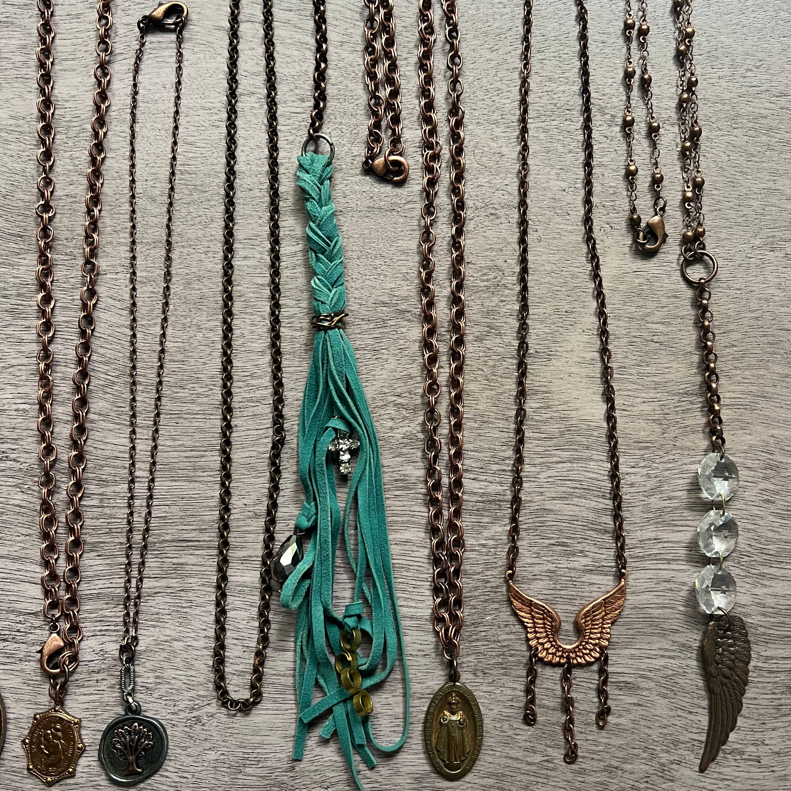 Chasing Cherubs - Wholesale Pendant/Charm Necklace - Copper Crowd5