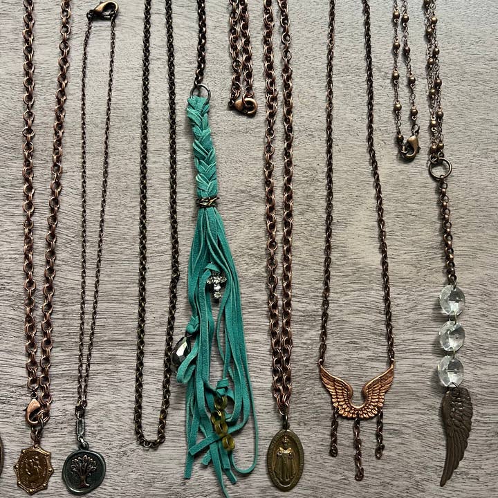 Chasing Cherubs - Wholesale Pendant/Charm Necklace - Copper Crowd5