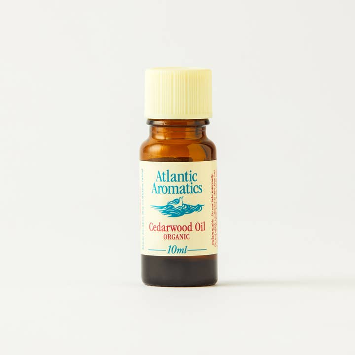 Cedarwood Organic Essential Oil 10ml for wholesale by Atlantic Aromatics