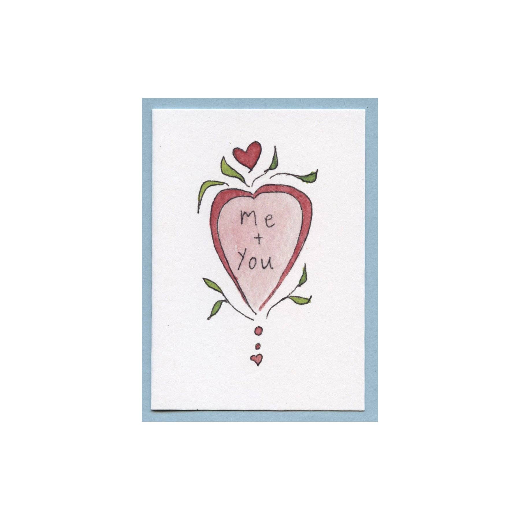 Zucchini Fish – wholesale Love card – You + Me Enclosure Card