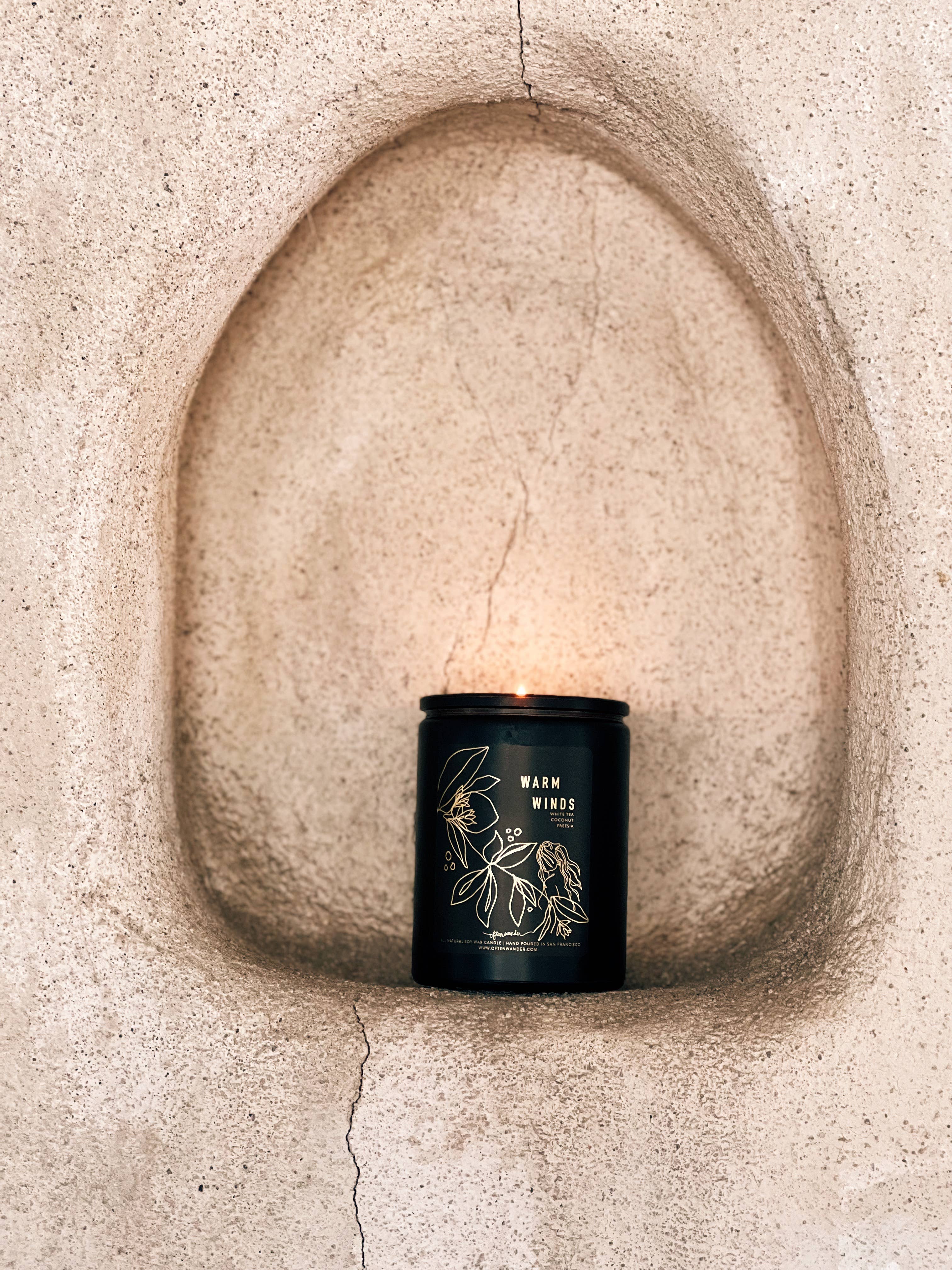 Often Wander - Wholesale Jar/Filled Candle - Warm Winds – Mood Candle4