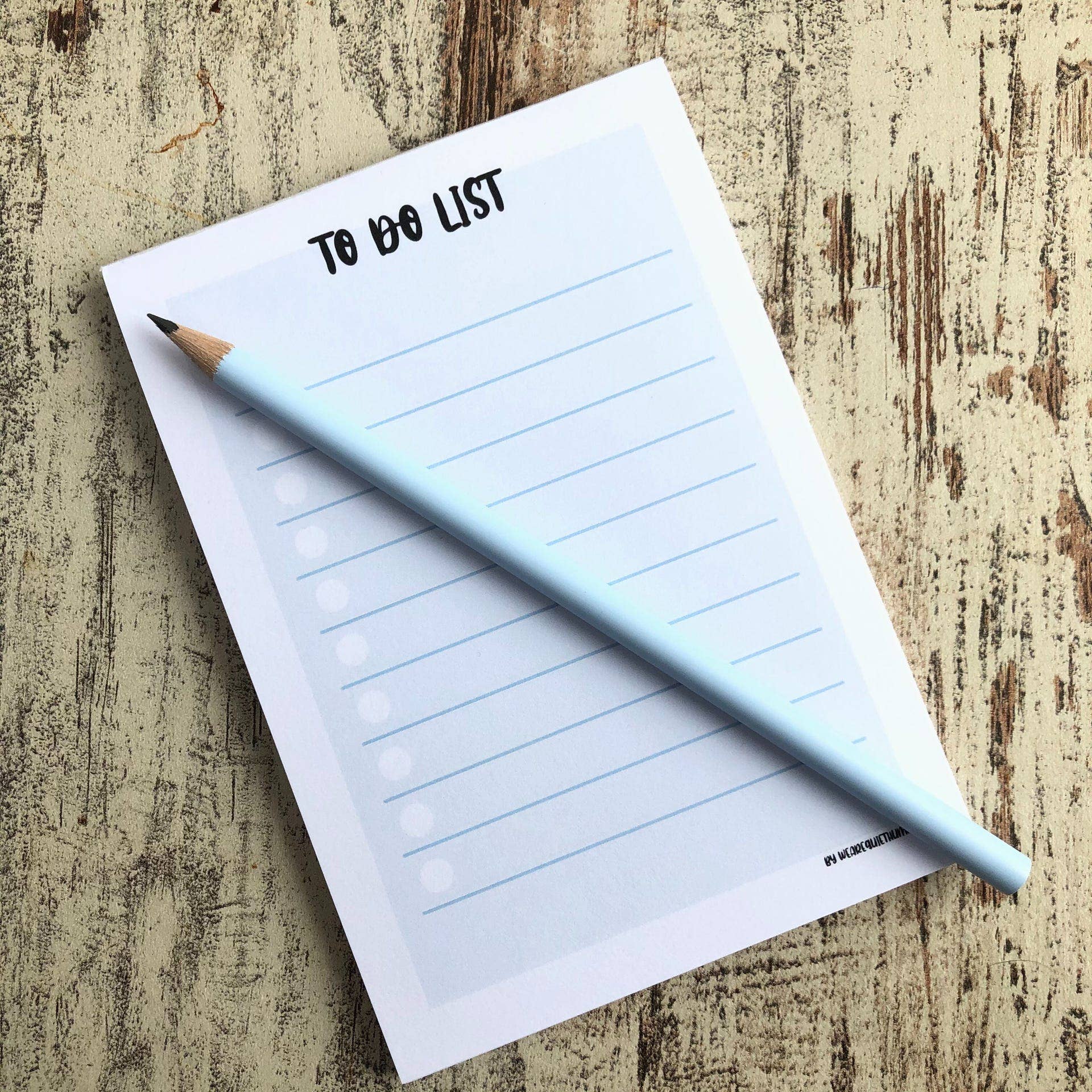 plantyintroverts - Wholesale Notepad - To do list pastel colours - A6 50 sheets, notepad, minimal3