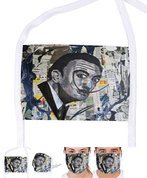 Artedelph - Wholesale Coffee Mug - Black and white Dali mask0