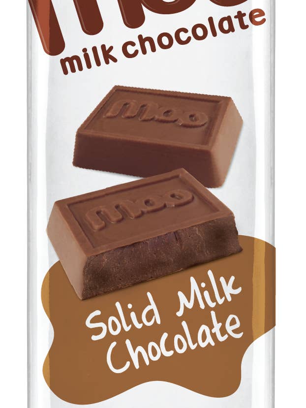Grande barre de chocolat au lait solide biologique, 1,4 oz pour la vente par MOO Organic Chocolates
