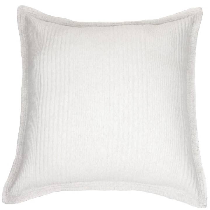 Suite quilted cream european sham for wholesale by Brunelli