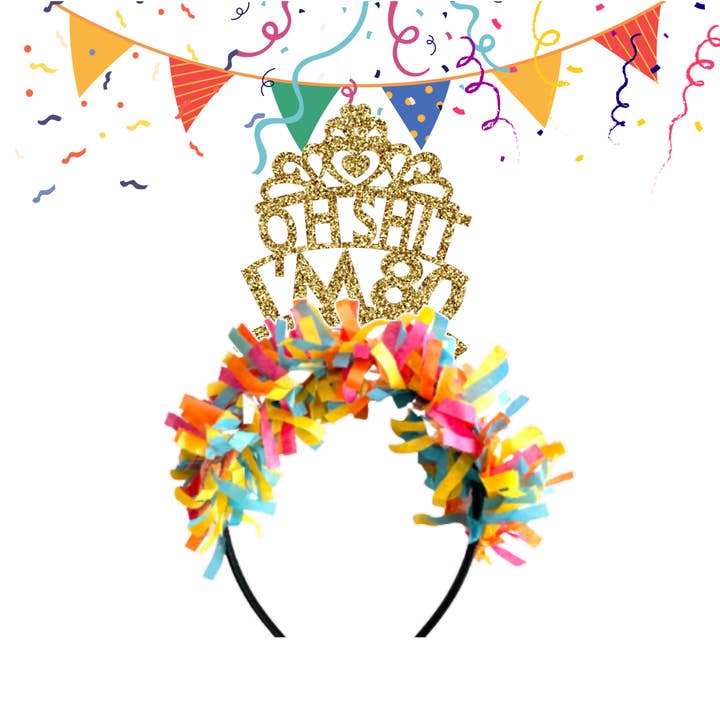 Oh Shit I'm 80 Headband, 80th Birthday Gift for wholesale by Urenvited
