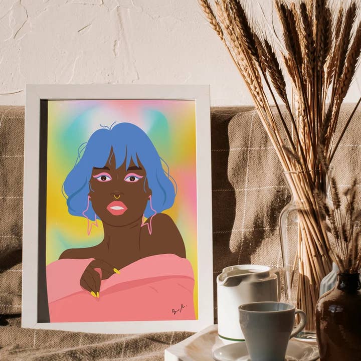 Kali - A4 and A3 Wall Print Poster Illustration for wholesale by Gioma Atelier