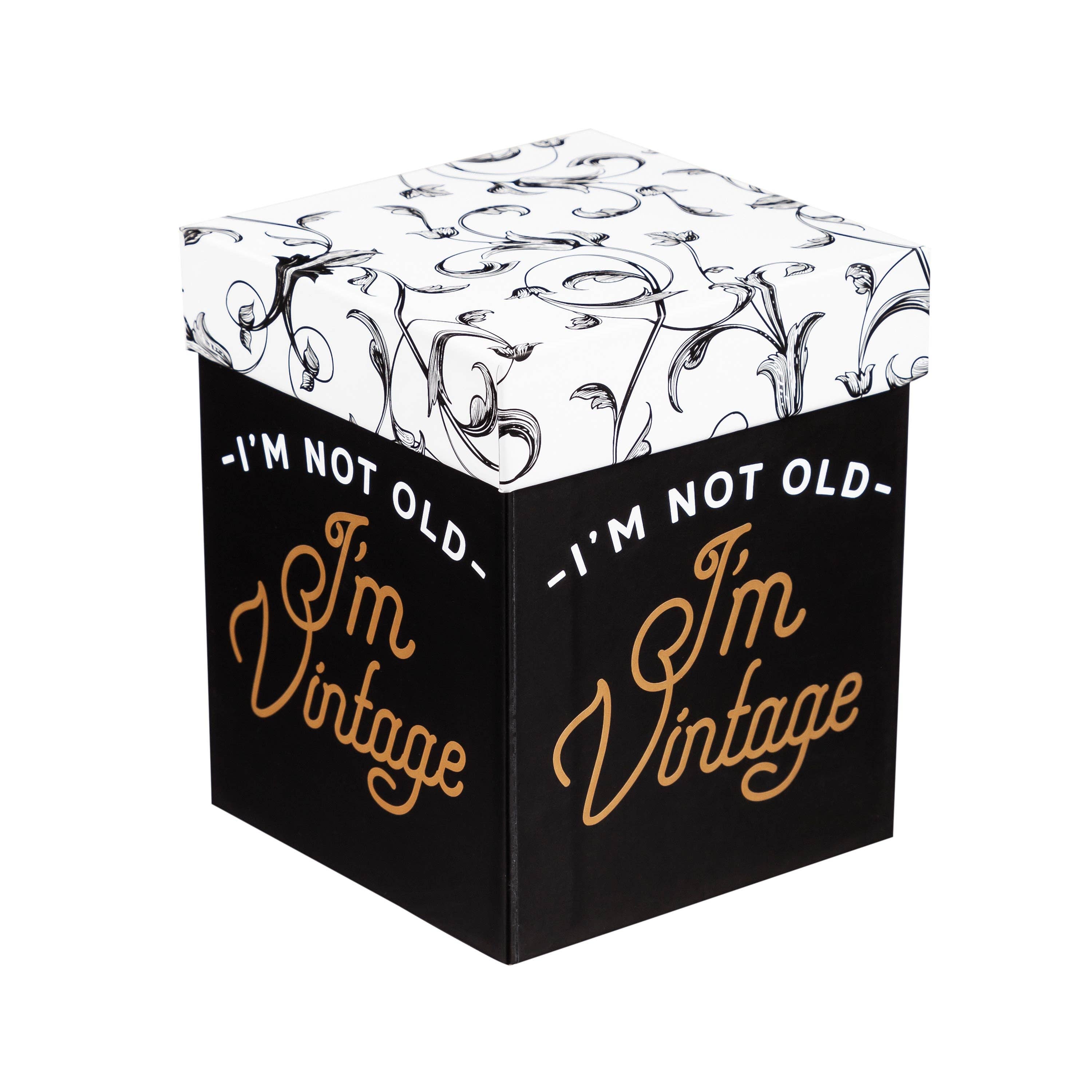 Evergreen Enterprises - Wholesale Wine Glass - Stemless Wine Glass w/box, 17 OZ., I'm not old I'm Vintage3