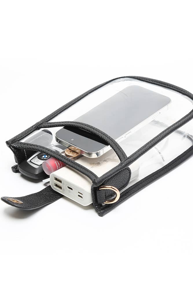 Hana - Wholesale Crossbody Bag - Women's - Clear Stadium Crossbody Mini Bag25