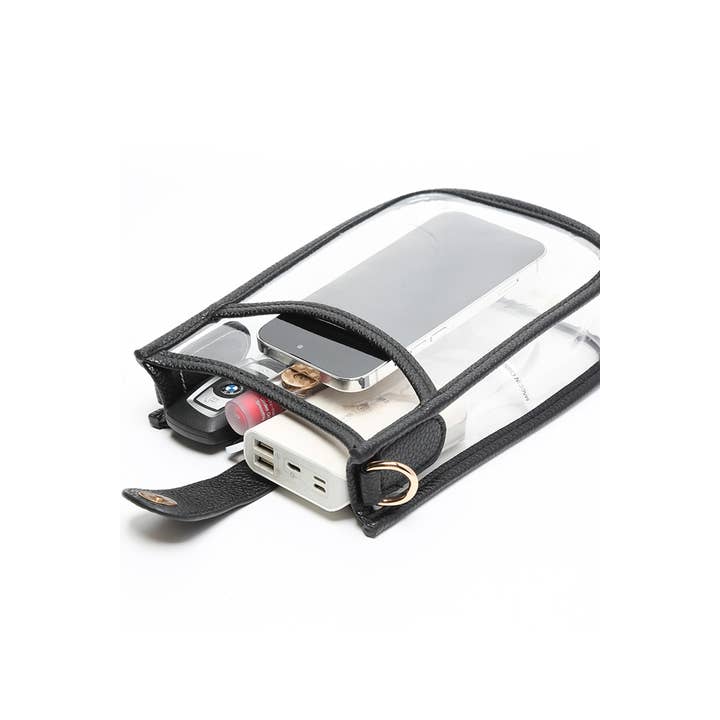 Hana - Wholesale Crossbody Bag - Women's - Clear Stadium Crossbody Mini Bag25