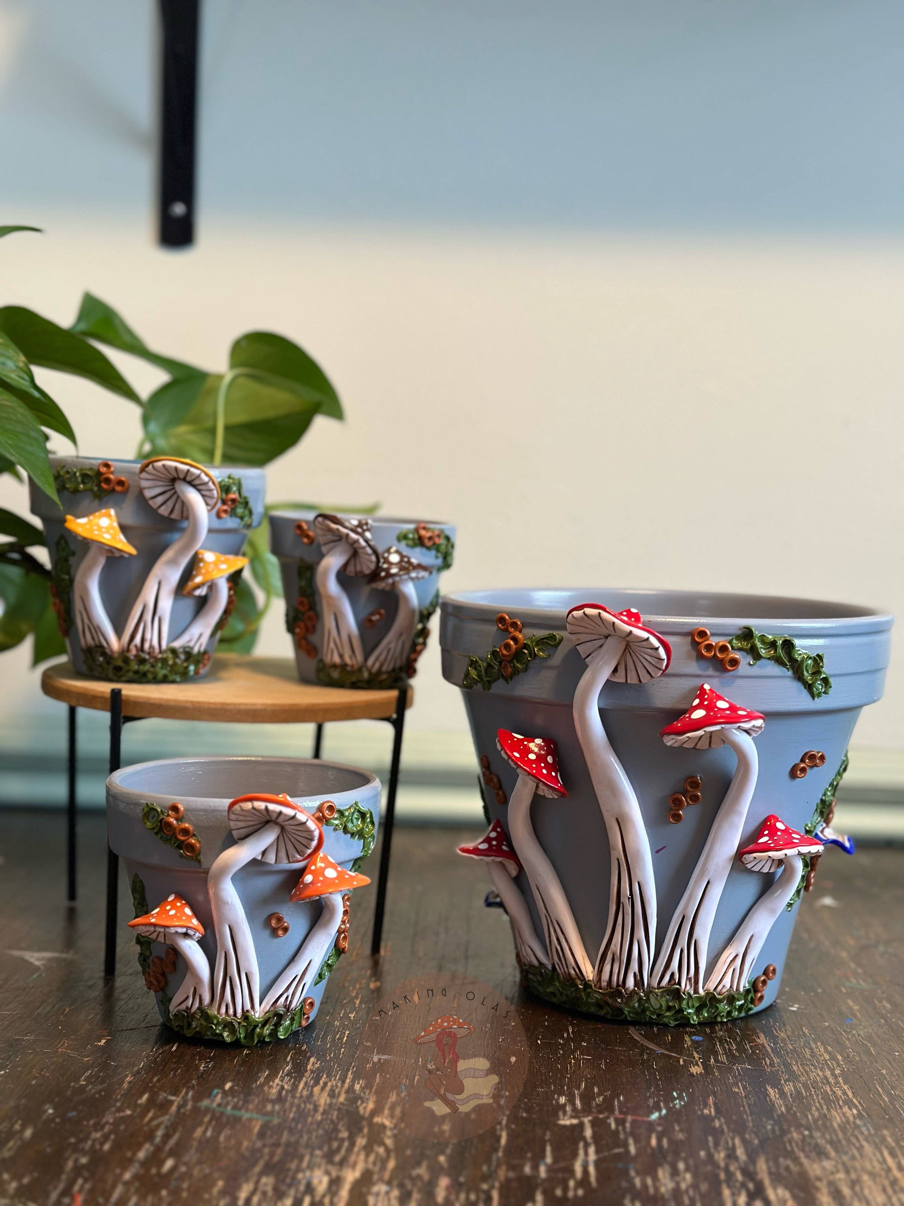 Making Olás – Engroshandel Plantekrukke – Plantekrukker | Svampe - Fremstilles efter bestilling5