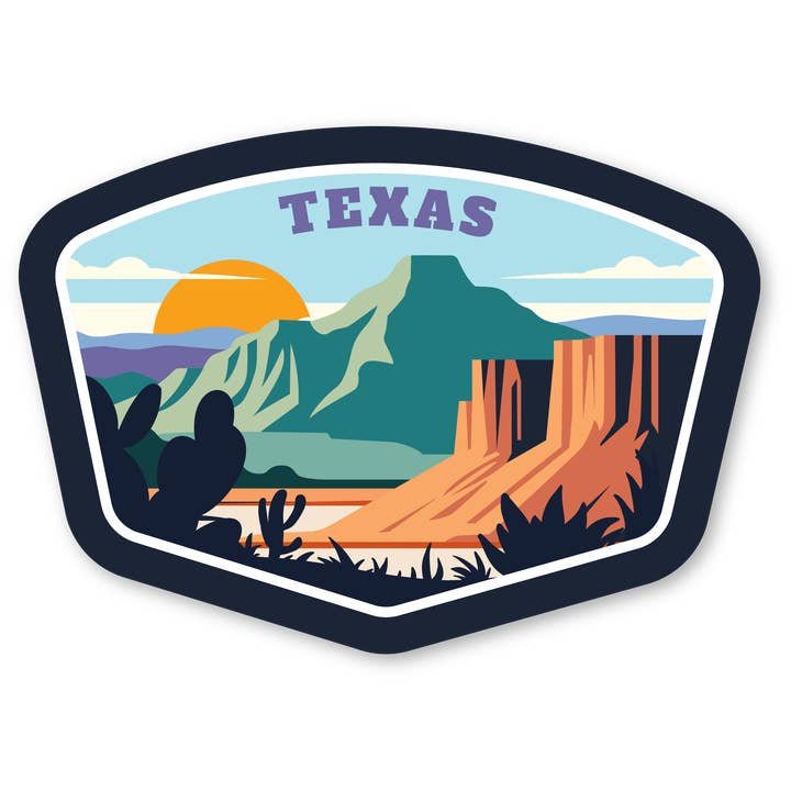 Dessous de verre - Insigne de l'État du Texas pour la vente par Morris Magnets