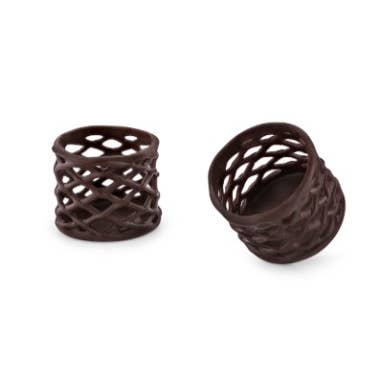 Mini cestino in lattice al cioccolato fondente (84 pezzi) per la vendita all'ingrosso da parte di Bombasei Decor GmbH