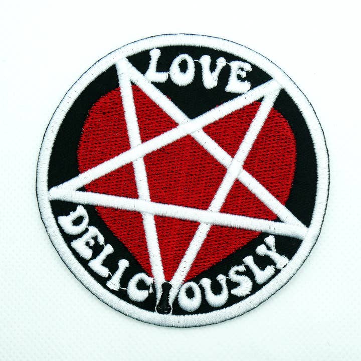 Live Laugh Love Deliciously Iton on Patch for wholesale by Junkyard Witch