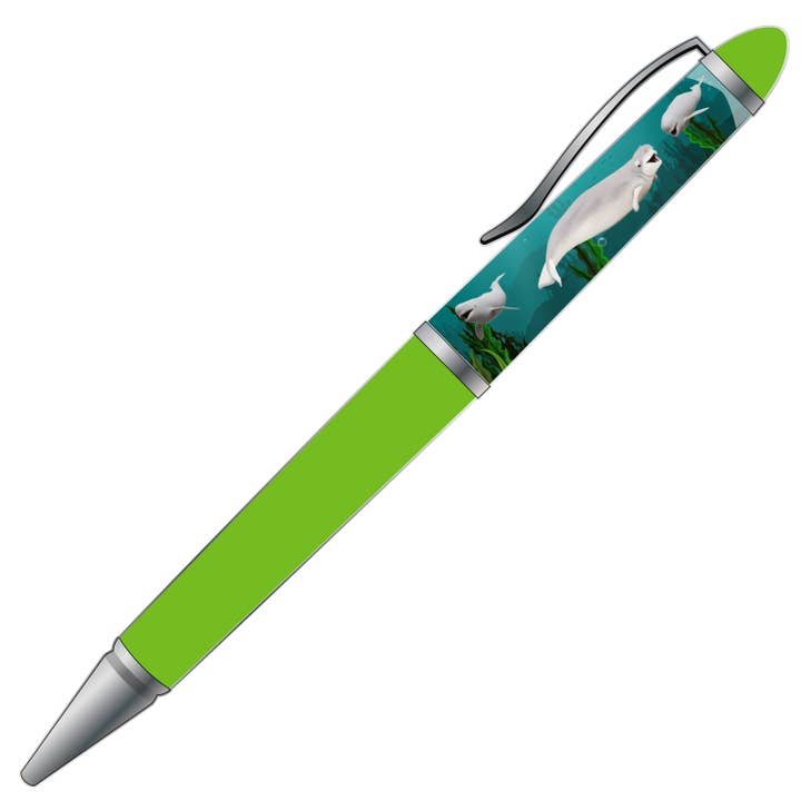 Beluga Whale Floaty Pen - Verde brillante per la vendita all'ingrosso da parte di Little Critterz