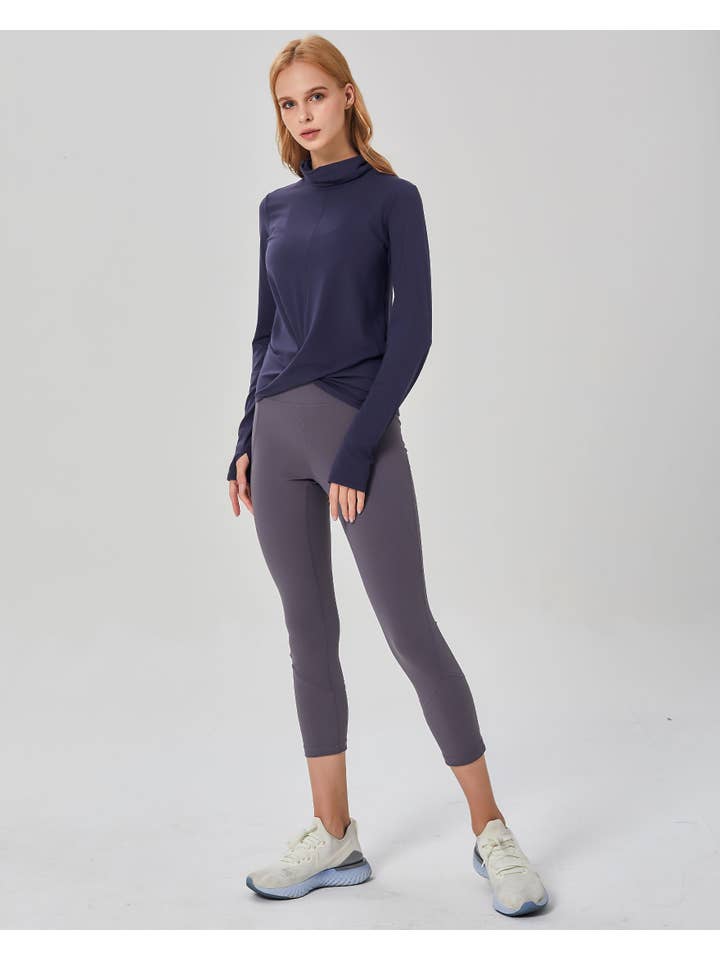 Rebody - Wholesale Athletic Top - Women's - Turtle- Cowl Neck Coziplex™ Long Sleeve