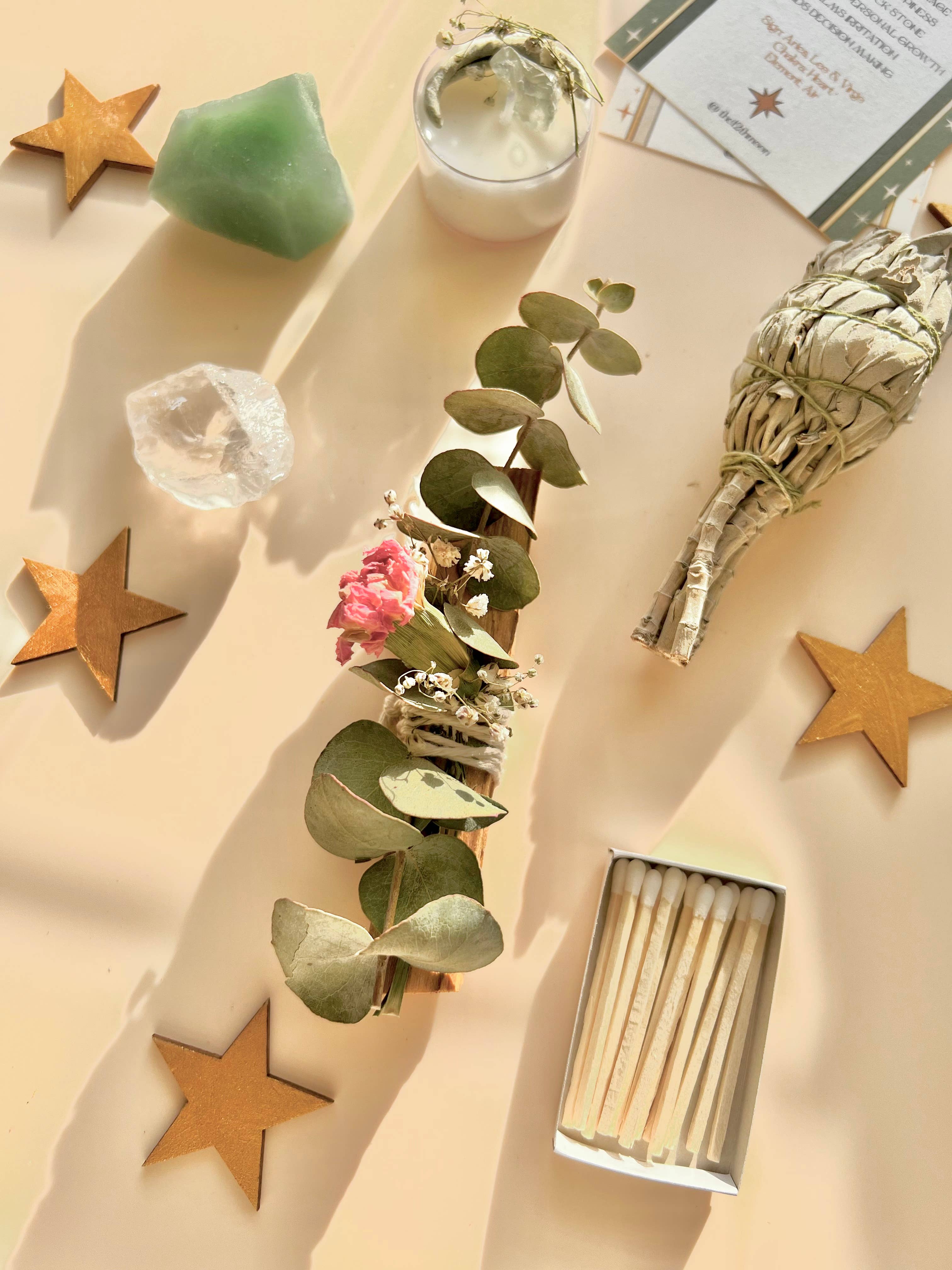 The 12th Moon - Wholesale Meditation Supplies - ABUNDANT AURA Ritual Kit - Smoke Cleansing5