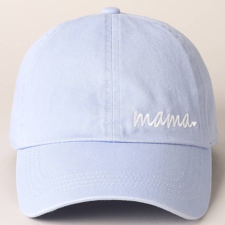 Fashion City - Wholesale Baseball Cap - Women's - Mama Letters Embroidered Baseball Cap