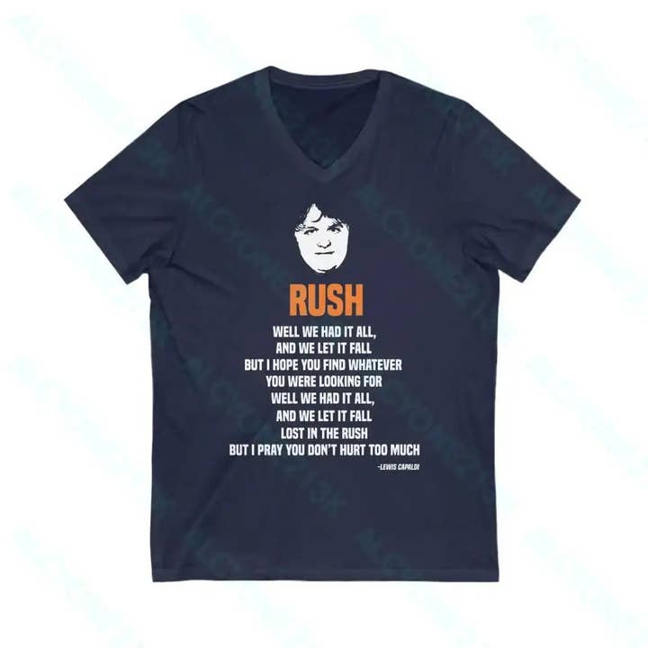 Lewis Capaldi Unisex Jersey Short Sleeve V-Neck Tee for wholesale by Alcyone213k