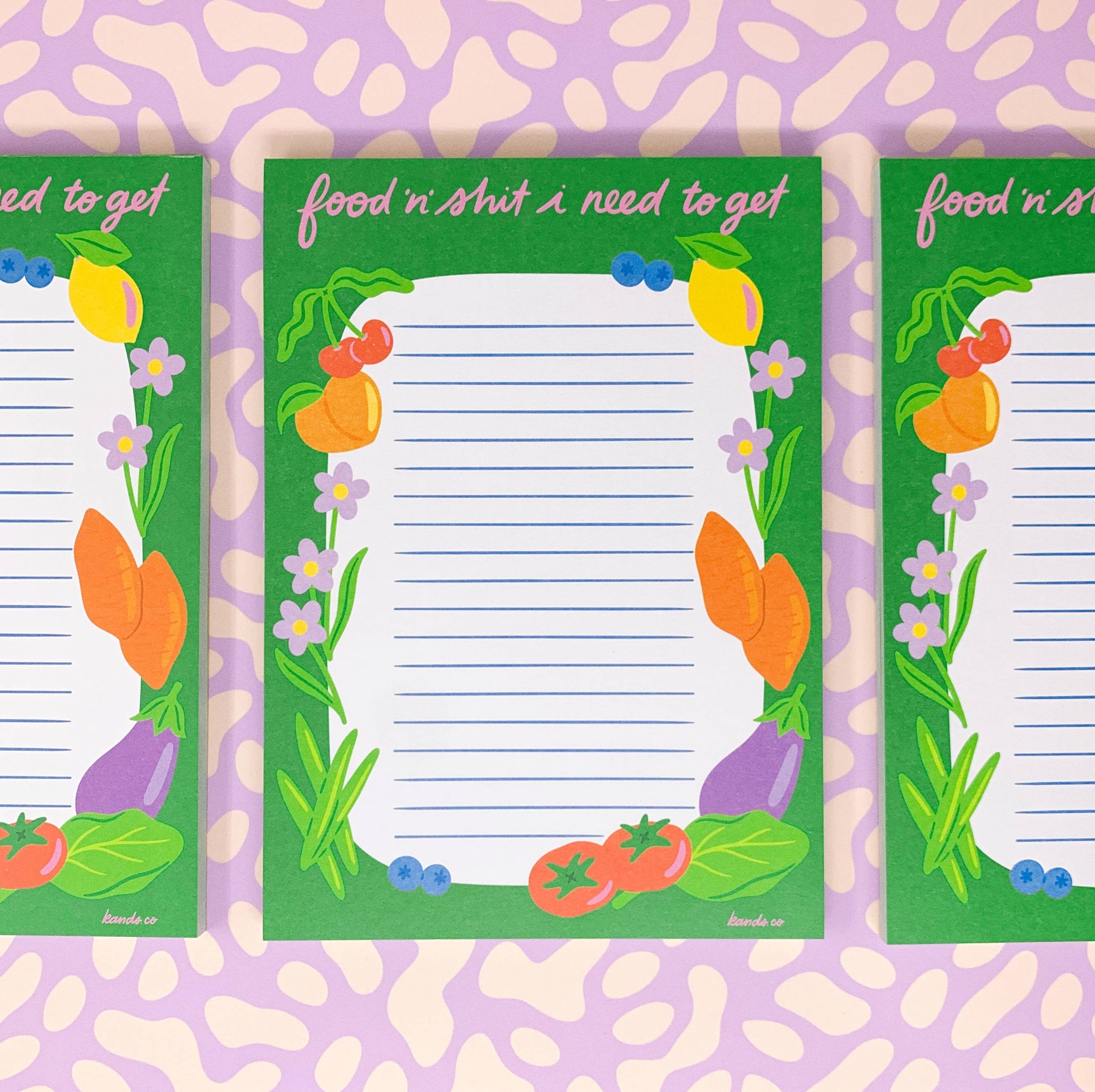 KANDS.CO - Wholesale Notepad - Food 'n' Shit Grocery List Notepad1