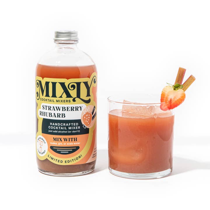 Mixly - Wholesale Cocktail Mix/Syrup - Limited Edition! Strawberry Rhubarb Mixer