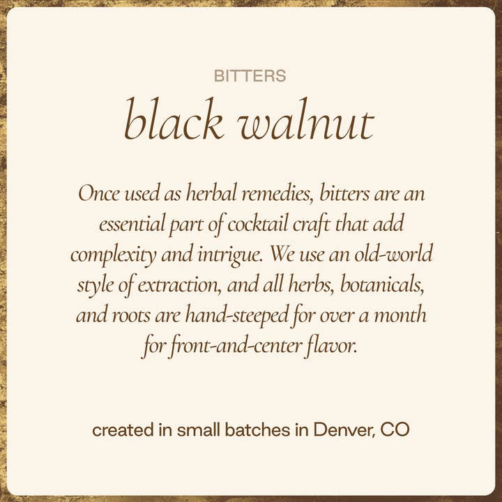 Strongwater - Wholesale Bitters - Black Walnut Bitters3