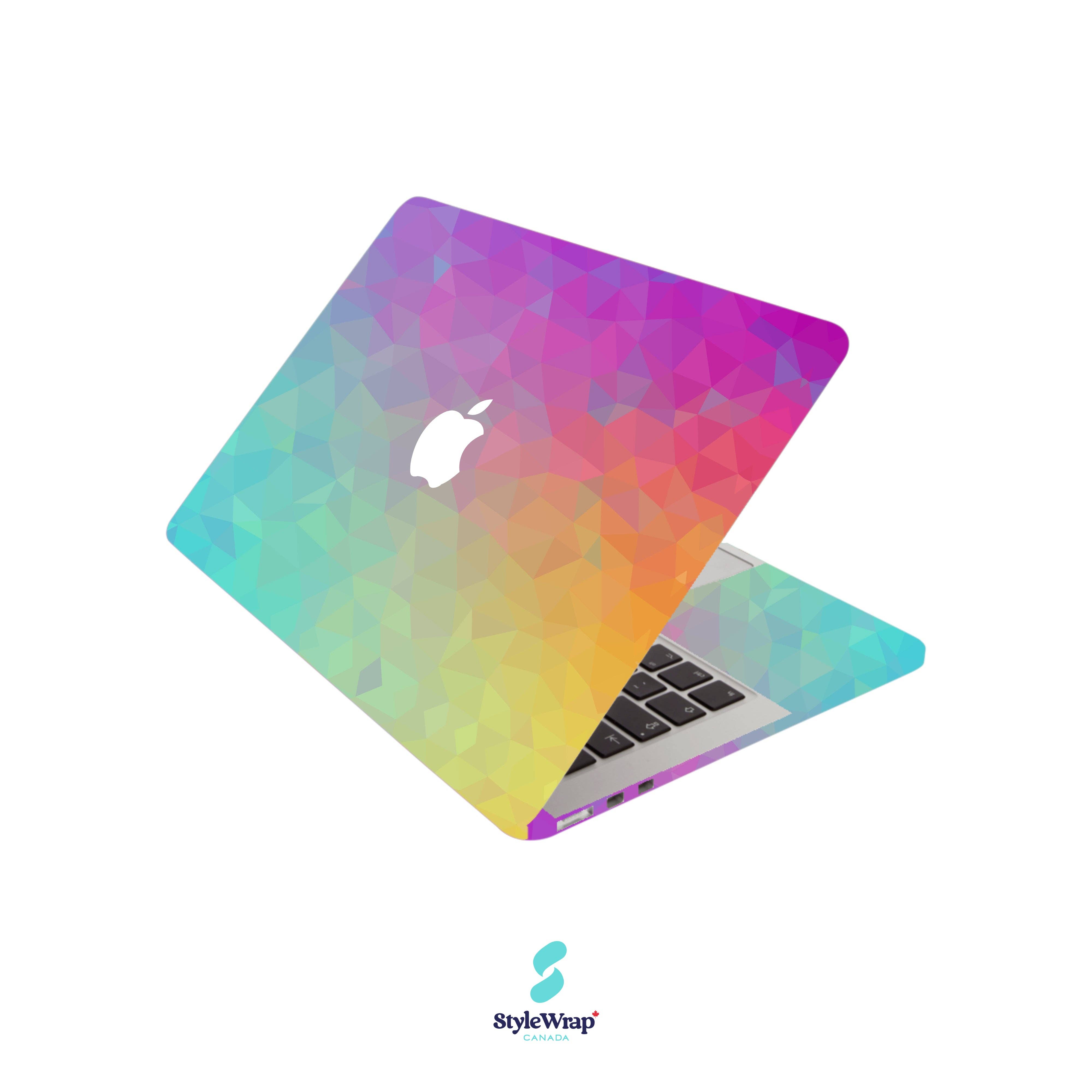 StyleWrap – wholesale Laptop/tablet case – Women's – MacBook Pro - Geometric Rainbow