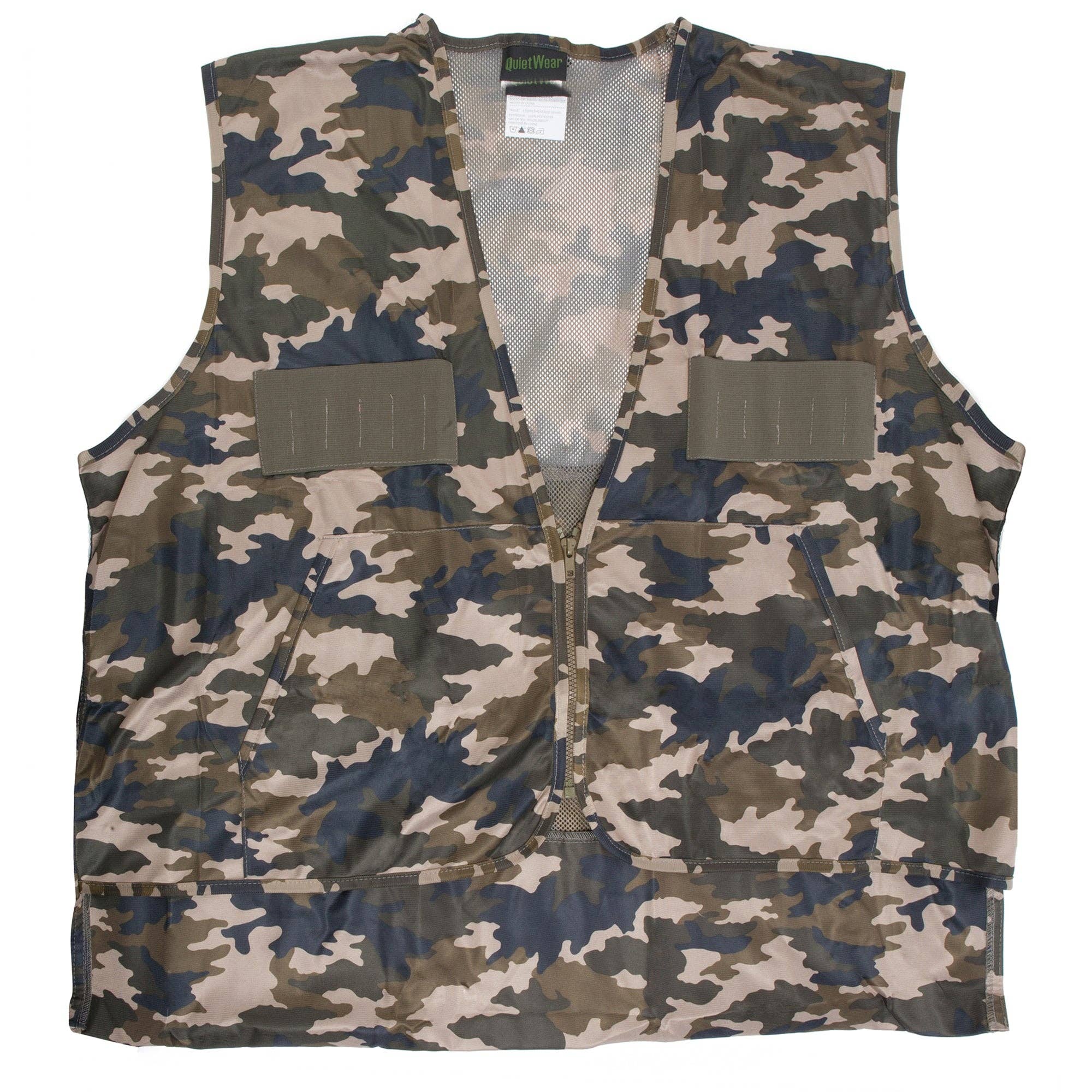 QuietWear Camo Hunting Vest with Game Bag for wholesale on Faire0