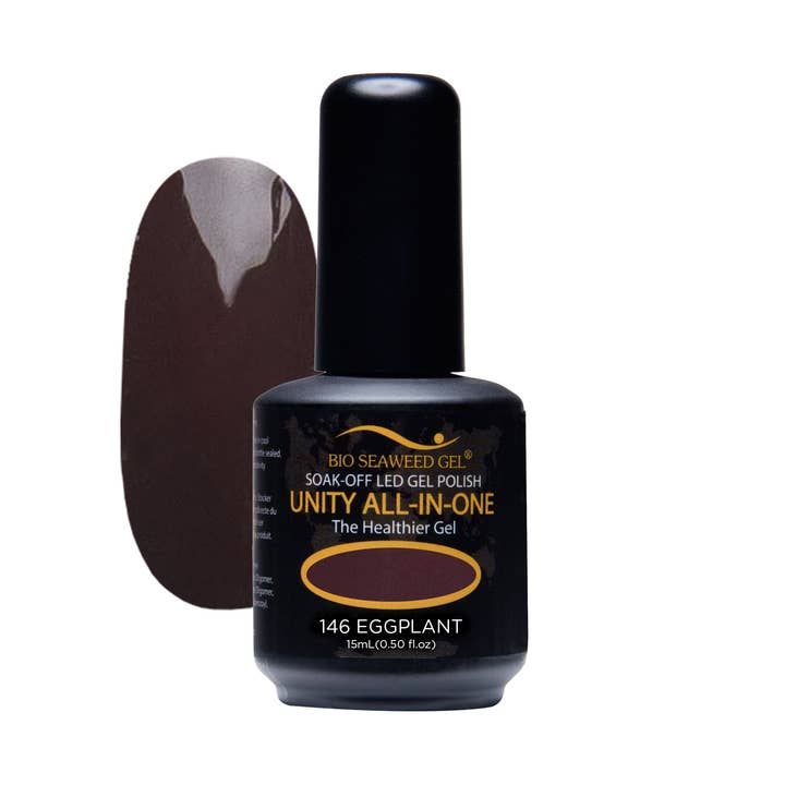 UNITY Vernis gel tout-en-un - 146 aubergine pour la vente par Bio Seaweed Gel