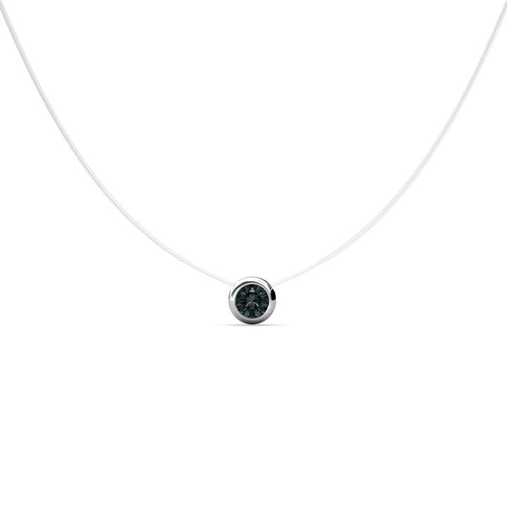 CARALI / MYC Paris - Wholesale Jewelry Set - 7 Invisible Moon Pendants - Silver and Multi6