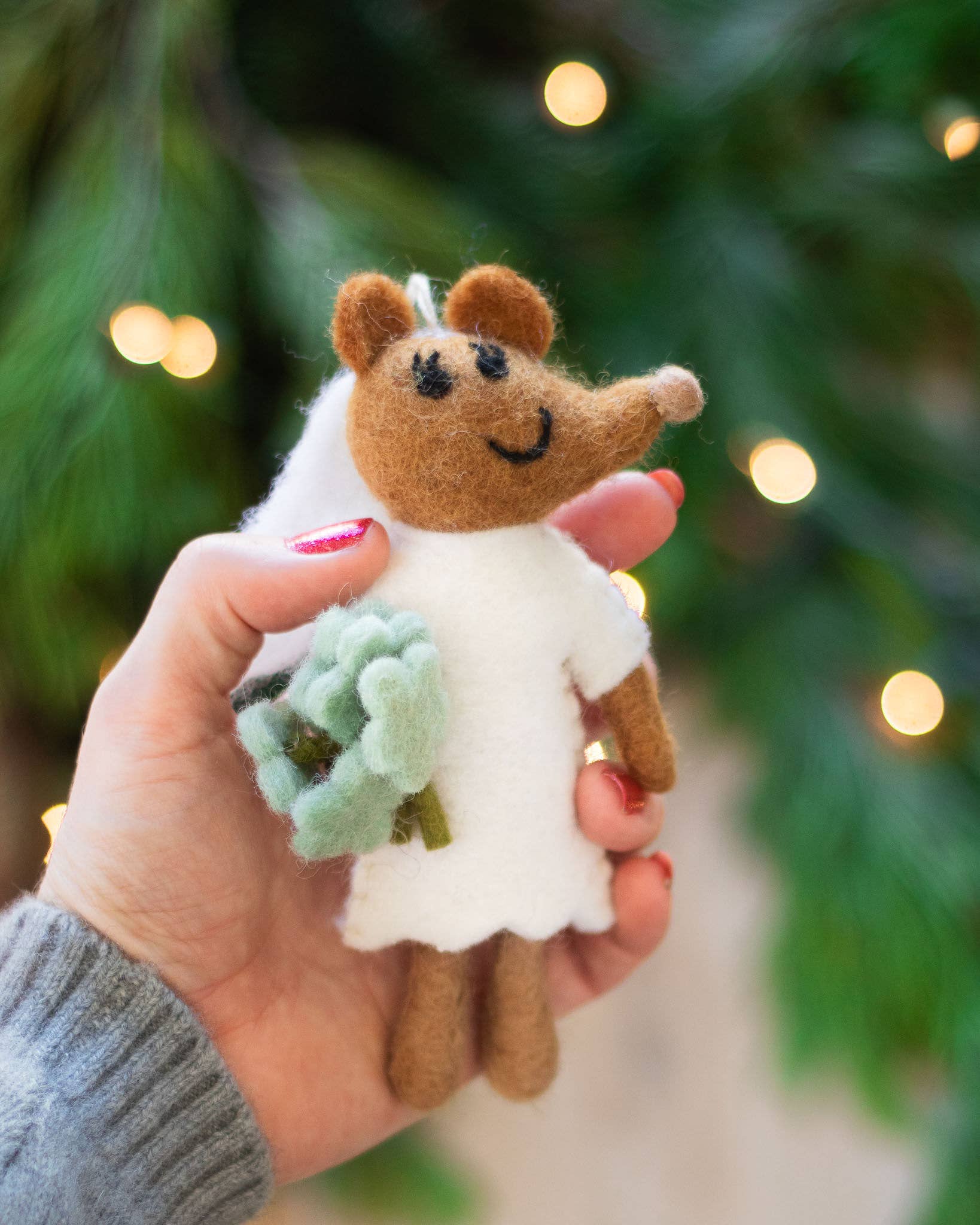 Friendsheep – wholesale Ornament – Cheery Mouse Eco Wool Ornament Collection - (8 styles)7