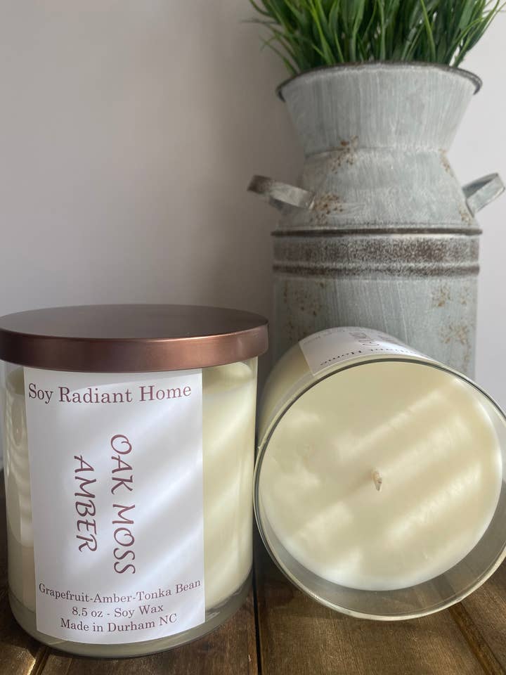 Oak Moss Amber for wholesale by Soy Radiant Home