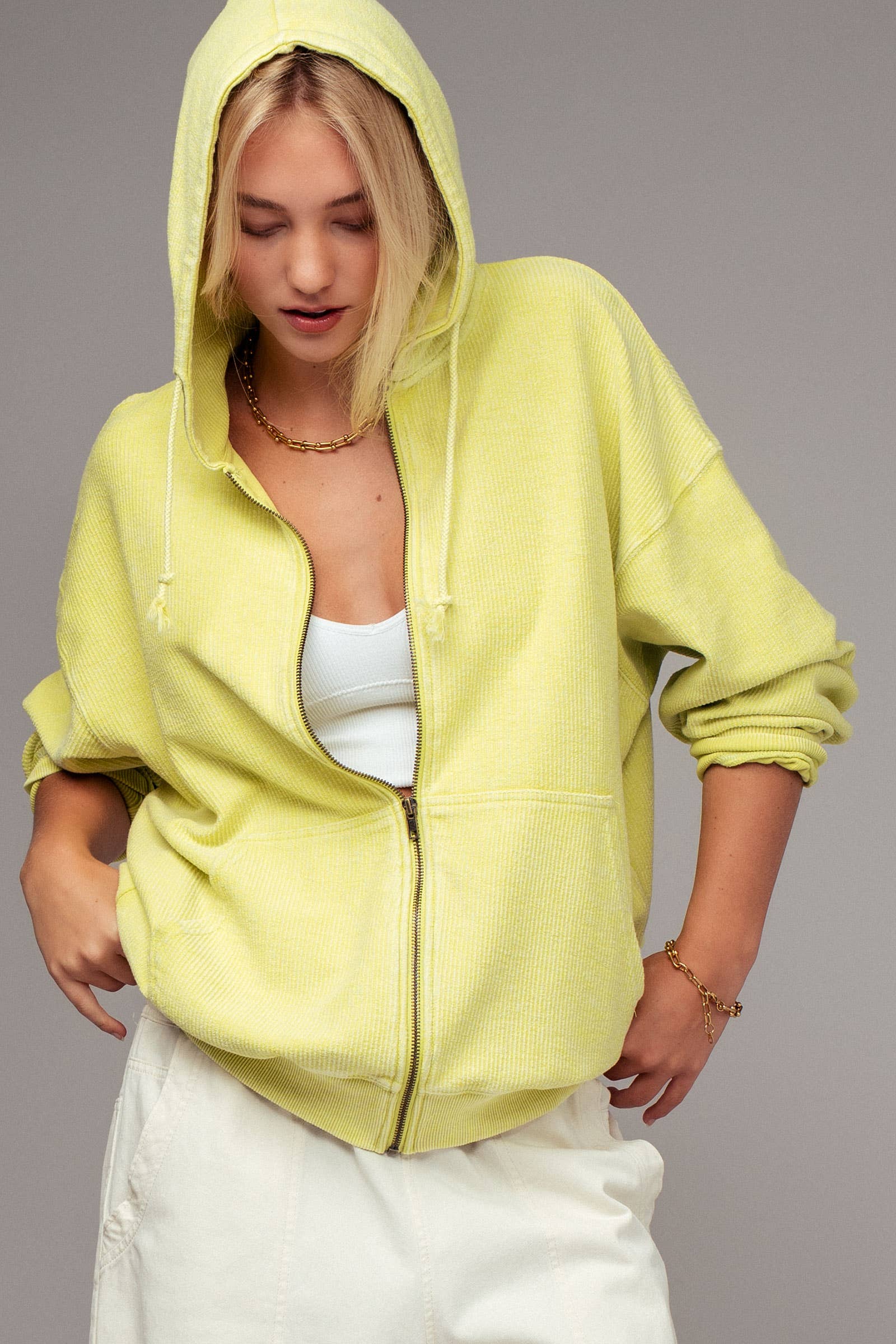 Urban Daizy - Wholesale Hoodie - Women's - Oversized Ribbed Dolman Sleeve Hoodie26