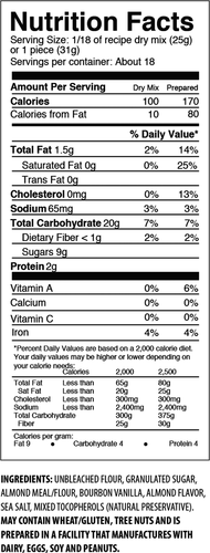 The Invisible Chef - Vente Préparation pour biscuits - Barre à biscuits Bourbon Vanille & Amande - 16 oz3