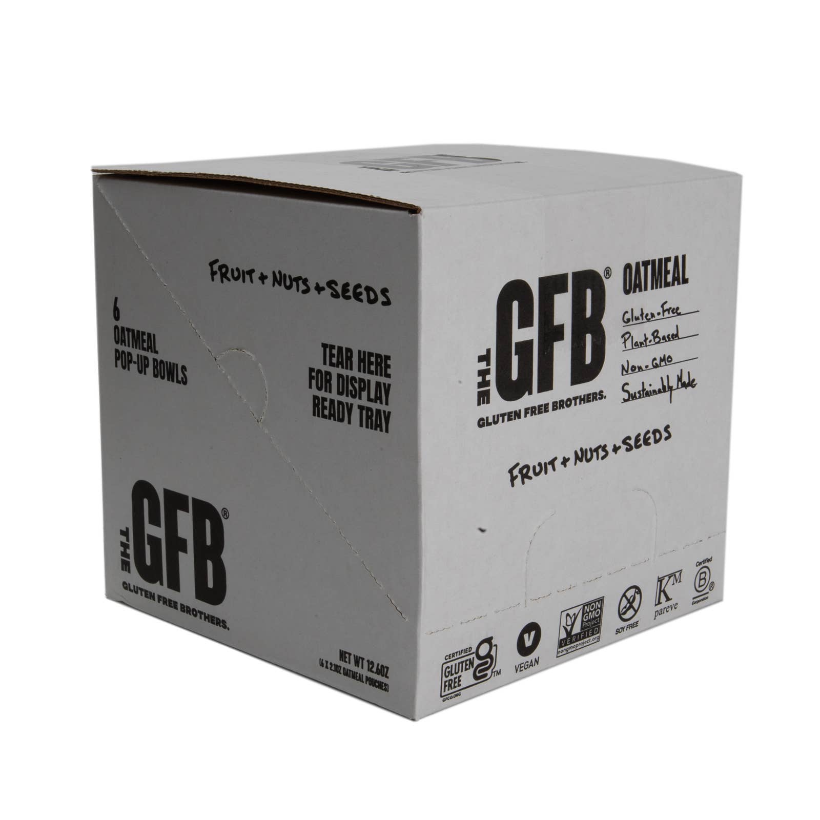 The GFB - Wholesale Oats - The GFB: Fruit, Nuts & Seeds Protein Oatmeal Pop-Up Cup10