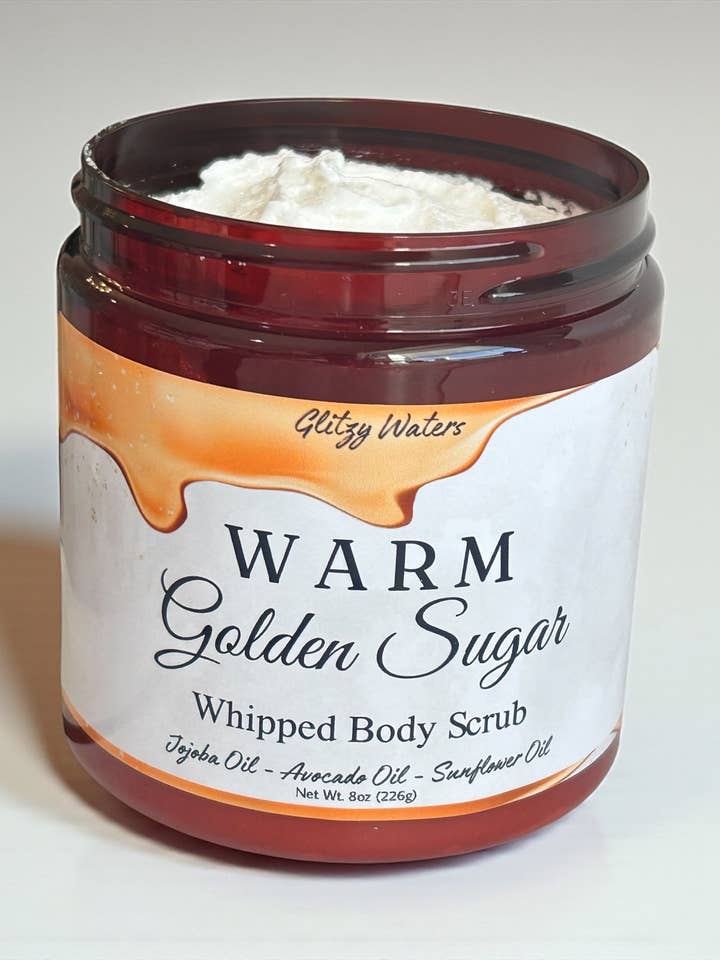 Warm Golden Sugar Sugar Scrub for wholesale by Glitzy Waters