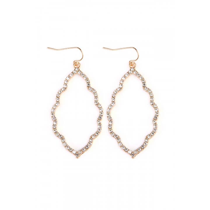 MYS Wholesale Inc - Wholesale Dangle Earrings - Rhinestones Cast Cloud Shape Drop Earrings