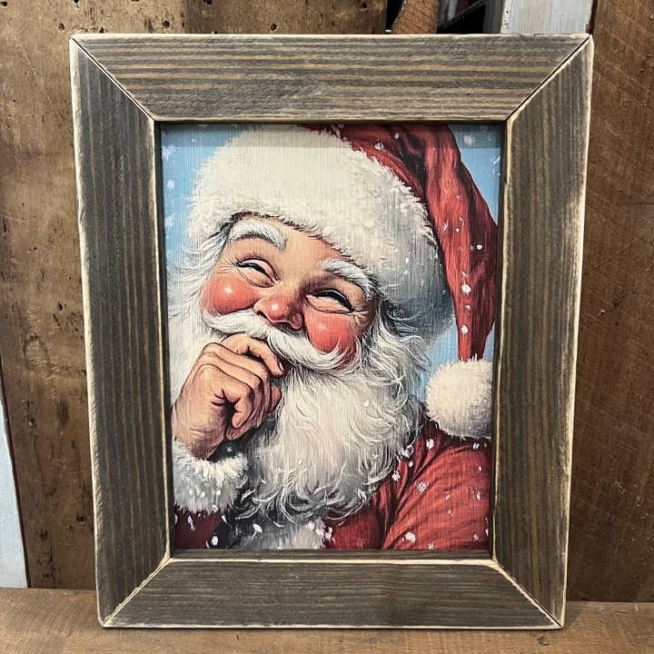 HMK399L Père Noël enjoué pour la vente par JanMichaels Art & Home