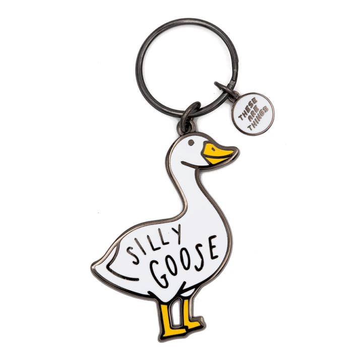 These Are Things - Wholesale Keychain - Unisex - Silly Goose Enamel Keychain