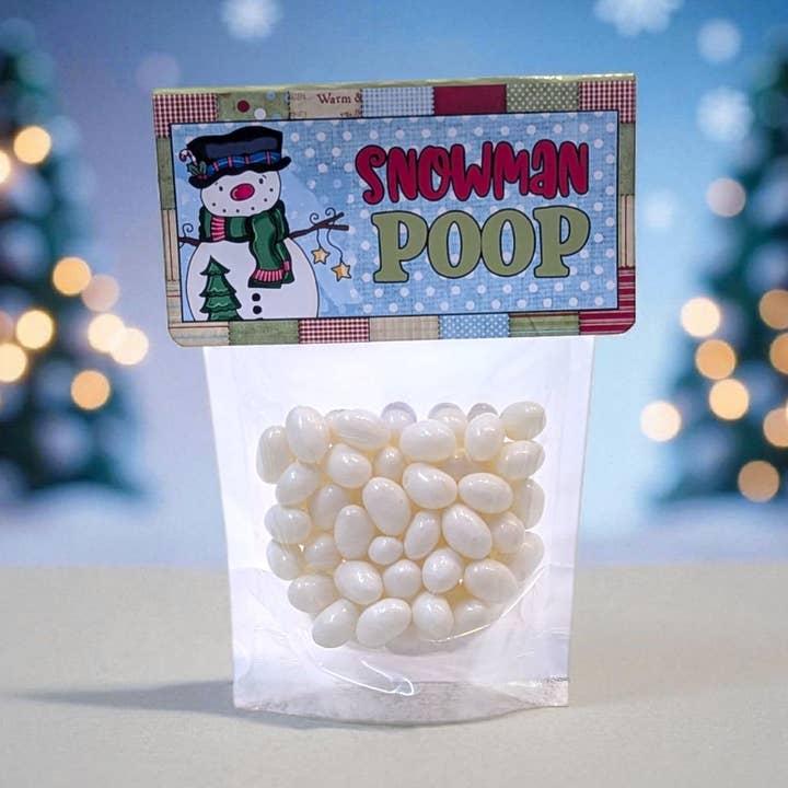 Snowman Poop! (White Jelly Beans) (V) for wholesale by The Sweetie People