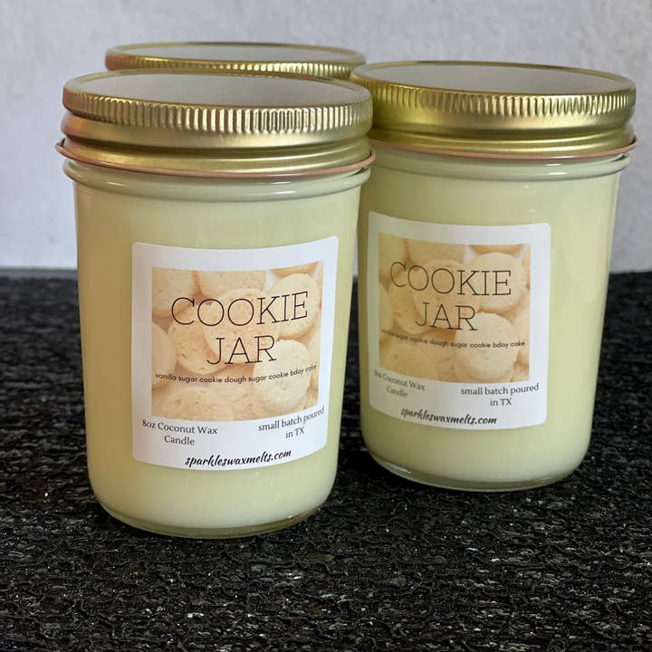 Sparkle’s Wax Melts - Wholesale Jar/Filled Candle - Candle Jars Wholesale 8oz1