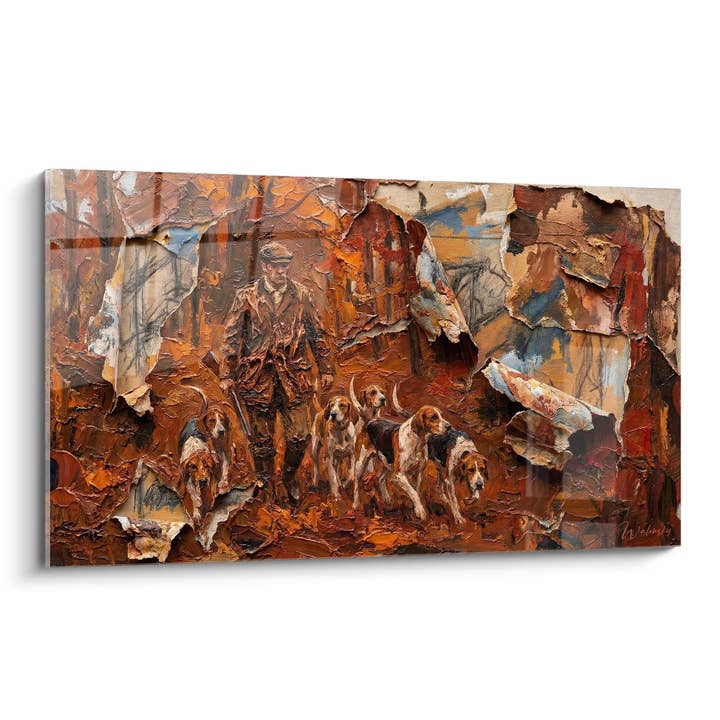 Hunting with Hounds Table - Hunting Tradition - Hunting Edition for wholesale by Walensky