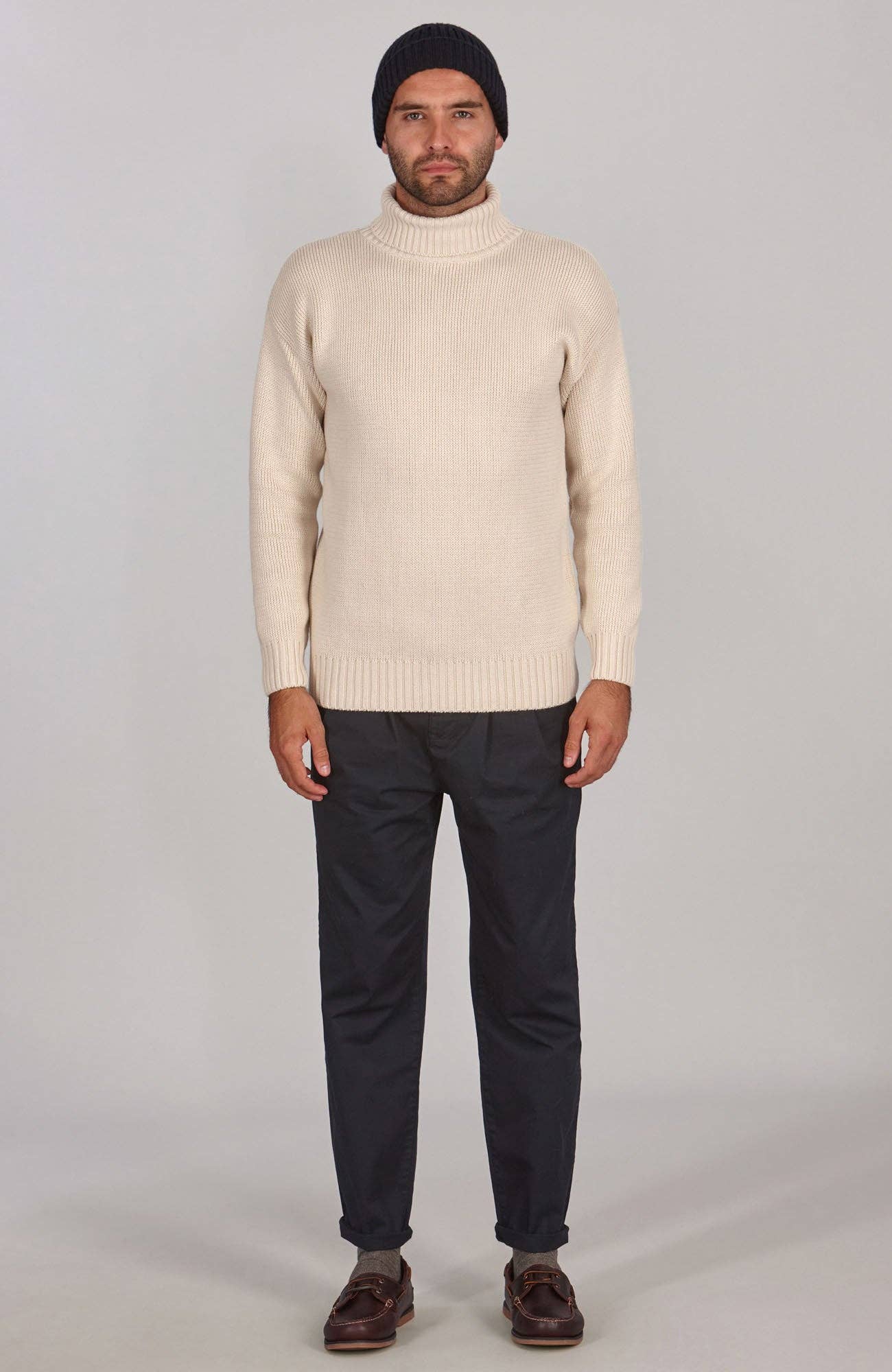 Paul James Knitwear - Wholesale Beanie - Men's - Heavyweight Merino Cashmere Ribbed Beanie17