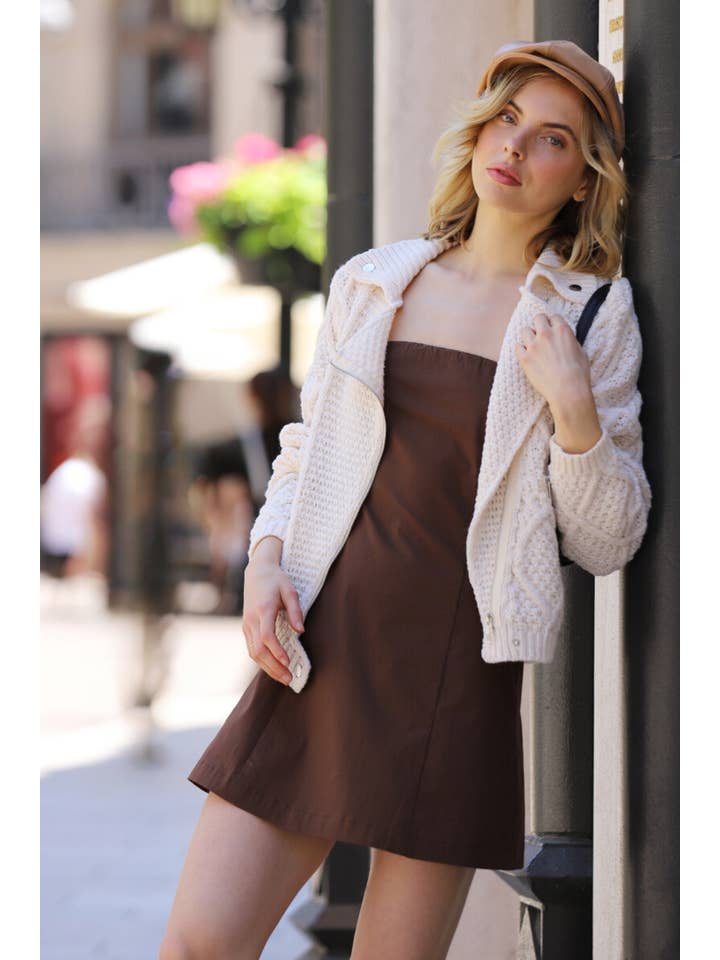 En Crème - Wholesale Shirt Jacket/Shacket - Women's - Long Sleeve Sweater Jacket