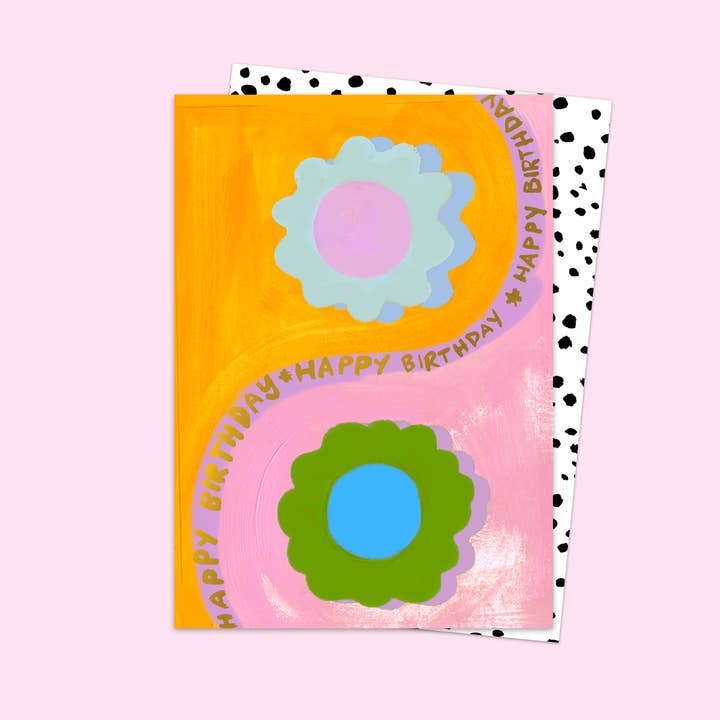 Ying Yang Birthday Card for wholesale by Eleanor Bowmer