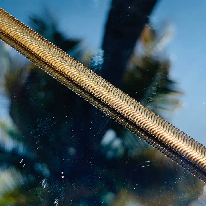 Mali Beads - Wholesale Link & Chain Bracelet - Gold Filled Chunky Herringbone Bracelet – Bold Minimalist Jewelry2